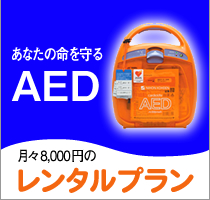 AED 月々8000円のレンタルプラン